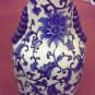 blue and white 24" porcelain vase antique reproduction