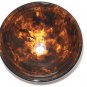 bronze black and gold tone glass vessel bowl sink 16" diameter free shipping