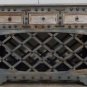 39" Wine / Bottle Rack Multi Color Solid Wood from India 3 Drawers Metal Accents