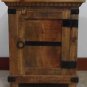 20" Rustic Style End / Night Cabinet Solid Wood Natural Finish From India