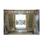60" Medicine Cabinet Hutch for Bathroom Honey Color w/ Shelves & Mirror & Lights