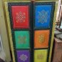 India's Wooden 2 door with 6 colored panels chest hand  made in India