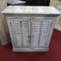 Wooden 2 door cabinet aqua chest hand Carved made in India