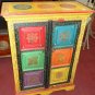 Wooden 2 door chest with beautifullycolored panels hand Carved made in India