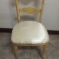 Country style rooster accent piece chair with flowers