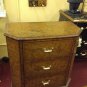30" Chinese cabinet chest antique bronze chinoserie design Asian 3 drawer chest