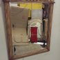 30" scroll design mirror honey color stain