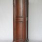 21" Cherry Stained Linen Tower Cabinet Traditional Design