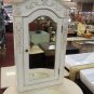 22" Medicine cabinet bathroom  Whitewash stain w/ shelves + mirror door 32" high