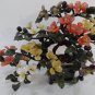 Jade Bonsai Tree with Multi-Color Stone Flowers / Leaves & Base are Solid Jade