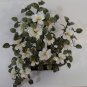 Jade Tree w/ White Stone Flowers W/ Stand / Leaves & Base are Solid Jade
