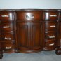 50" Single Bathroom Vanity Sink Coffee Marble w/ Teak Color Finish w/ Cream Bowl