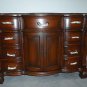 50" Single Bathroom Vanity Sink Coffee Marble w/ Teak Color Finish w/ Cream Bowl