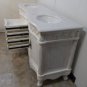 72" Double Vanity Bathroom Sink White Marble / White Wash Cabinet / White Bowls
