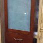 20" bathroom vanity ebony, cherry stain linen tower shelf cabinet modern