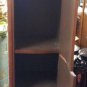 20" bathroom vanity ebony, cherry stain linen tower shelf cabinet modern
