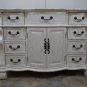 50" Single Bathroom Vanity Sink White Marble / Whitewash Body / White Bowl