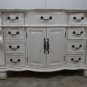 50" Single Bathroom Vanity Sink White Marble / Whitewash Body / White Bowl