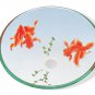 Round Vessel Sink 16" Diameter Clear w/ Koi Fish