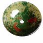 Round Vessel Sink 16" Diameter Green & Orange Koi Fish