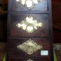 Wooden 4 drawer  box hand Carved made in India