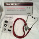 ADC ADSCOPE 641 SPRAGUE PROFESSIONAL STETHOSCOPE, 22" BURGUNDY
