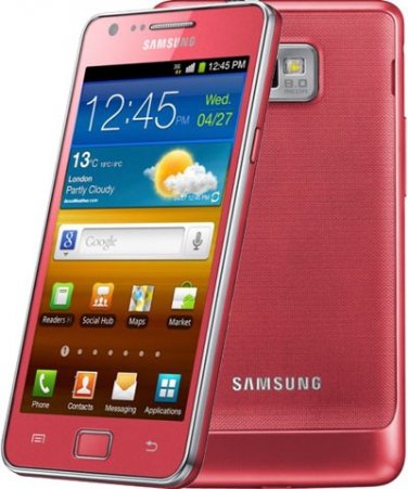 Samsung Galaxy S II GT-I9100 - 16GB - Pink (Unlocked) Smartphone