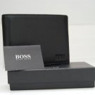BNIB Men's HUGO BOSS Leather Wallet AREZZO tri-fold Black Free Ship within USA