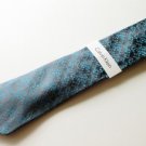 NWT Men's CALVIN KLEIN Tie Grey & Teal Floral Pattern 100% Silk  MSRP $65.00