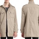 BNWT Men's MICHAEL KORS Zip Front Khaki Field Jacket size Large MSRP $395