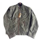 BNWT Men's BOSS ORANGE 'Odelta-w' Coated Cotton Dark Green Jacket size 38R $345