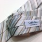 NWT Men's CALVIN KLEIN Tie Black Striped Extreme Slim 100% Silk  MSRP $59.50