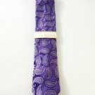 NWT Men's MICHAEL Michael Kors Long Tie - Purple Paisley Pattern  MSRP $62.50