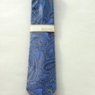 NWT Men's MICHAEL Michael Kors Tie Blue Paisley Pattern  MSRP $59.50