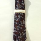 NWT Men's MICHAEL Michael Kors Tie Brown Paisley Pattern  MSRP $59.50