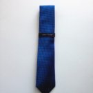 NWT Men's TOMMY HILFIGER Tie Blue & Navy Check Pattern  MSRP $59.50