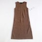 NWT Women's Ralph Lauren Merino Wool Shift Dress Petite XS Tan/ Brown MSRP $199