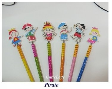Cute Pencil Set - Pirate