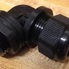 3/8 " NPT 90 Degree - Strain Relief Cable Gland w/nut + gasket - NEW