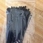 100  4" BLACK WIRE CABLE ZIP TIES NYLON TIE WRAPS NEW 18 lb
