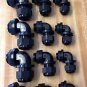 15 Pc Kit Strain Relief  Right Angle Cord Grip Gland  3/8" 1/2" 3/4" 90 Degree