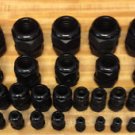 30 Pc Kit Strain Relief  Cord Grip Cable Gland 1 1/4" 1" 3/4" 1/2" 3/8" 1/4" NEW