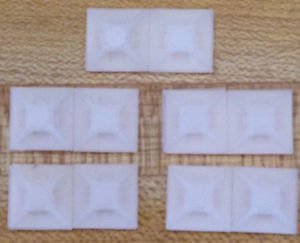 10 PC 1/2"x1/2" ADHESIVE CABLE ZIP TIE WRAP MOUNTING BASE 0.126" WIDE MAX WIDTH