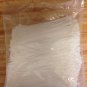 1000 NEW 8" NATURAL WIRE CABLE ZIP TIES NYLON TIE WRAPS 40 Lb Strength WHITE