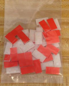 100 PC 3/4"x3/4" ADHESIVE CABLE ZIP TIE WRAP MOUNTING BASE 0.177" WIDE MAX WIDTH