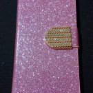 Iphone 6 pink Bling Diamond Leather Case