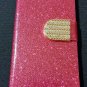 Iphone 6 Hot Pink Bling Diamond Leather Case