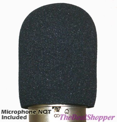 Large Microphone WINDSCREEN Fits MXL MVS or Acoustica Mixcraft Vocal Studio Mic USB