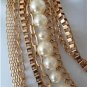 Stylish Pearl Multi Chains Chunky   Necklace ,Jewelery  2b bebe Adjustable Chain