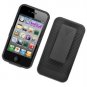 Case Cover Shell Holster + Belt Clip for Apple iphone 4/4S Rubberized Combo Case